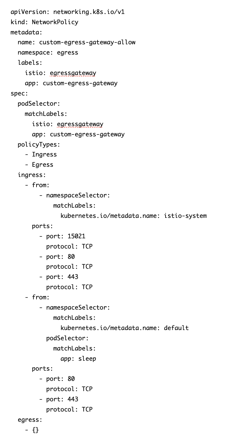 NetworkPolicy